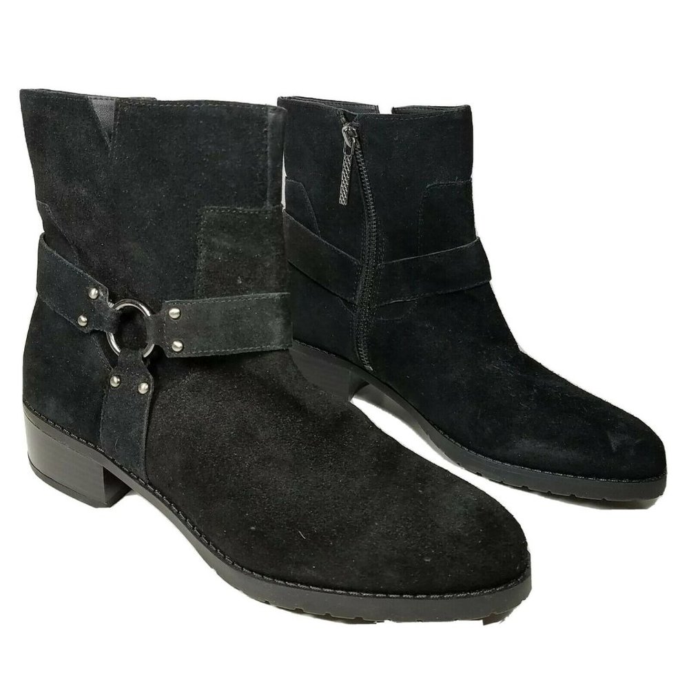Donald J Pliner women Boots Ankle moto Bela black